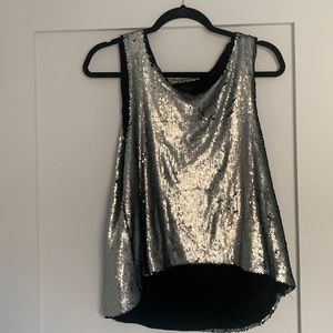 Worn once sparkle sequin tank top